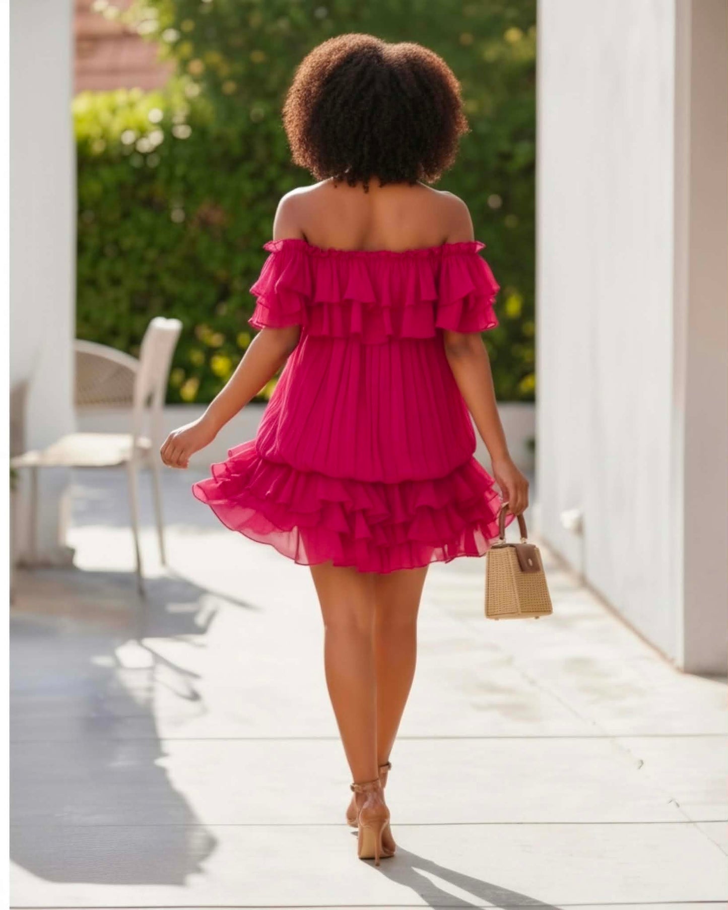 Fuchsia Flair Dress (preorder est ship 5/29 - 6/1)