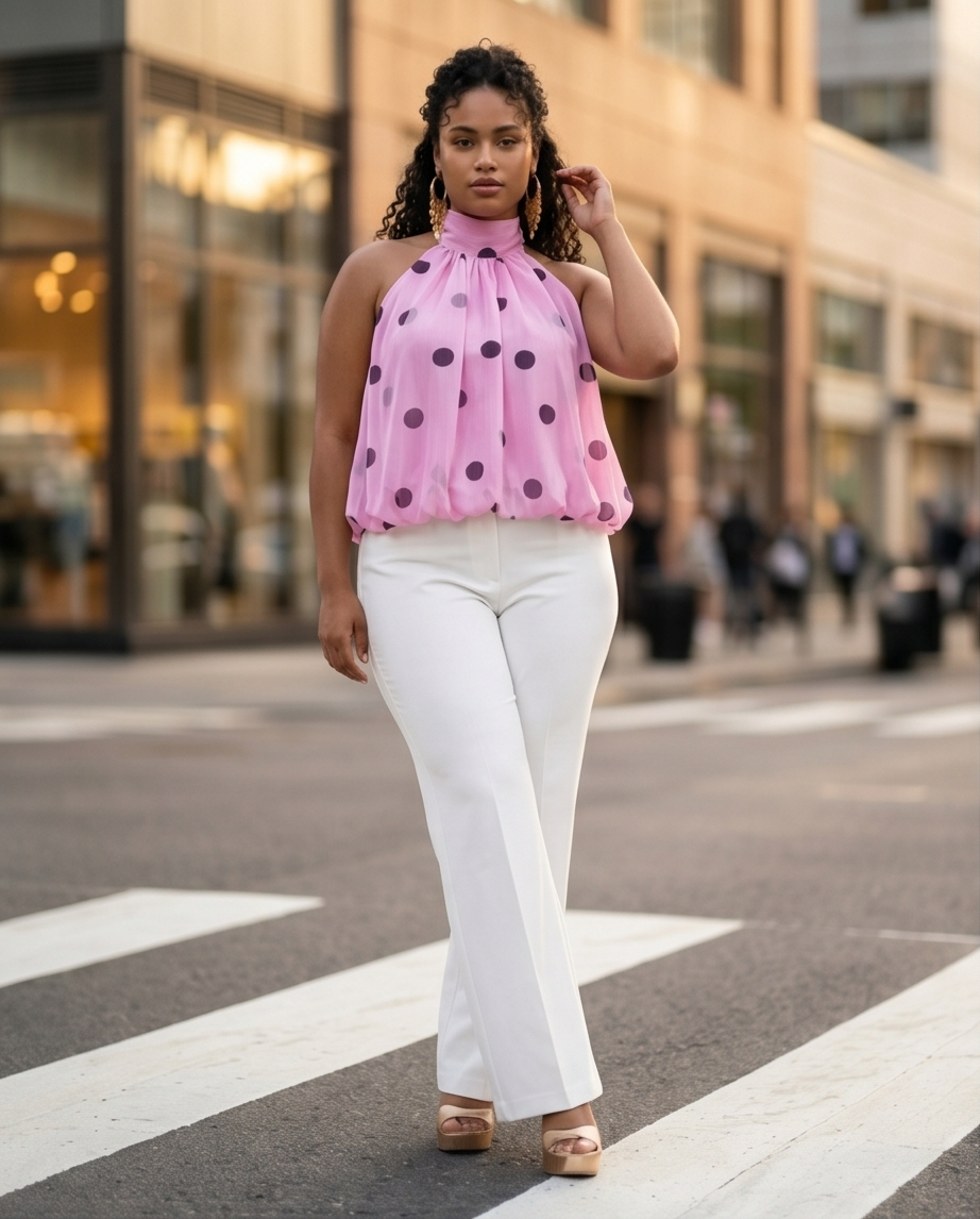 Polka Dot Blossom Top (est ship 6/19)
