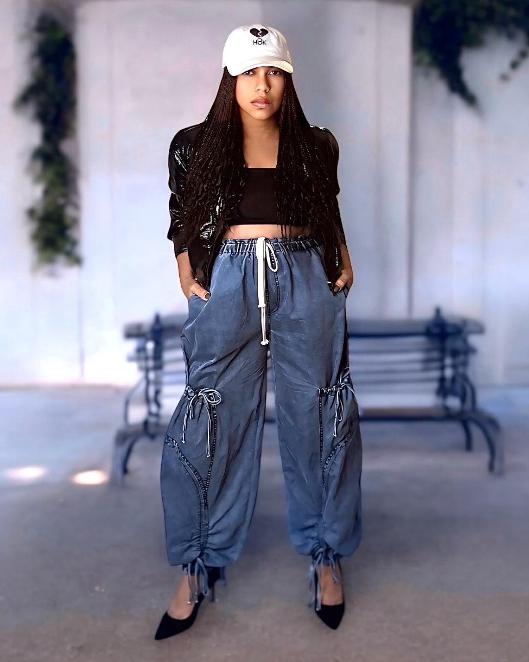 Denim Harem Style Pants