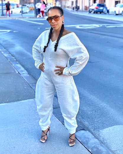 sporty jumpsuit front view